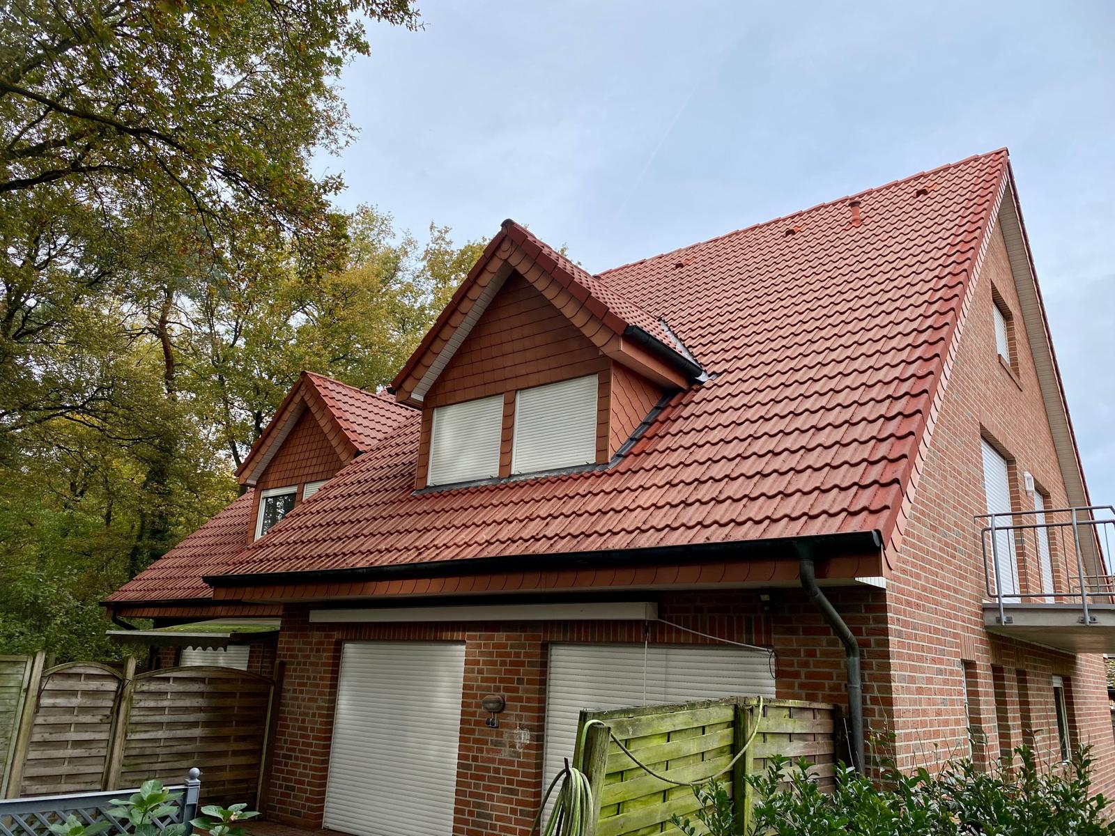 Gereinigtes Dach in Hoogstede nach der Behandlung